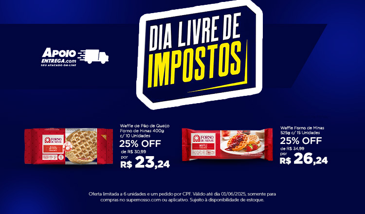 Waffle até 01/06